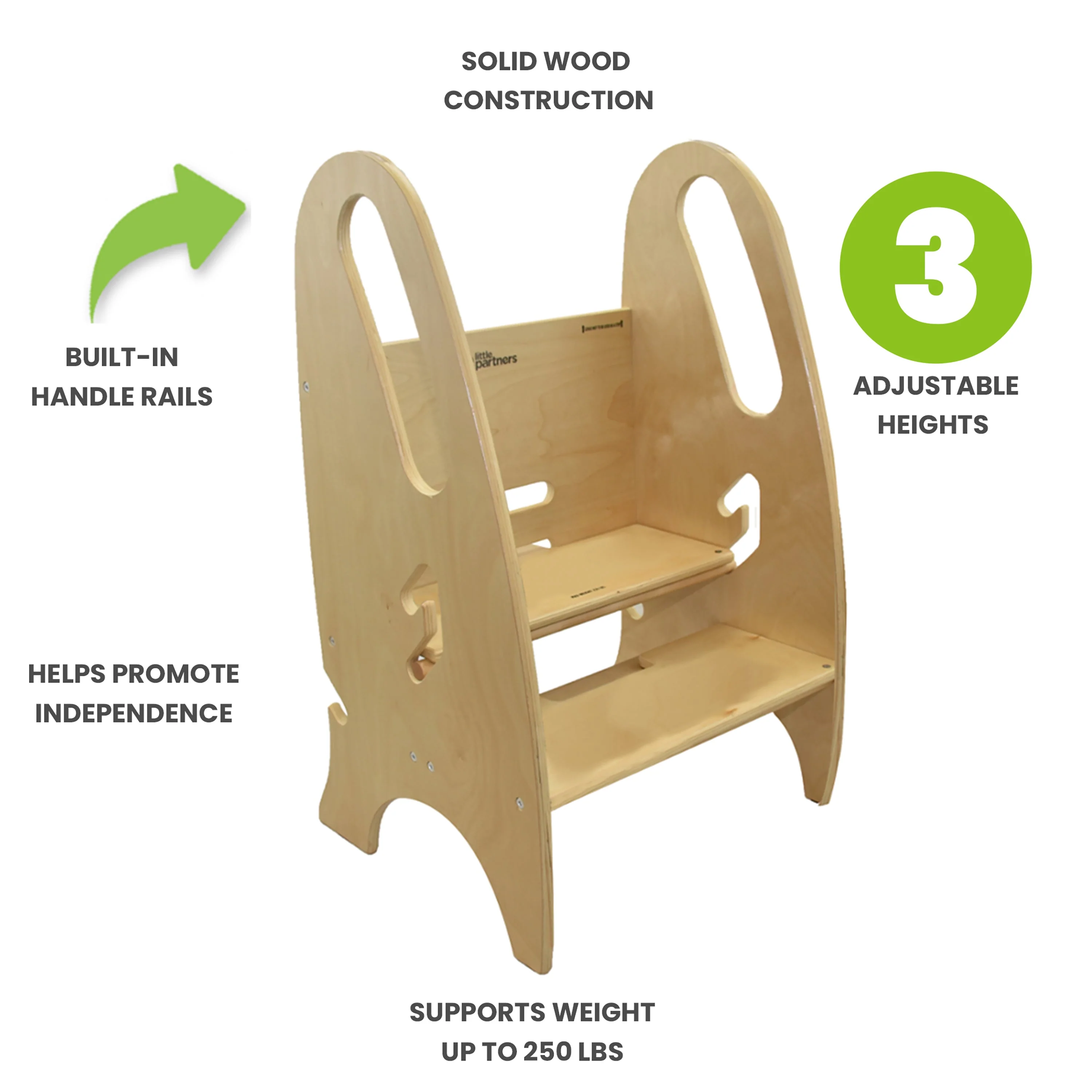 Little Partners 3-in-1 Growing Step Stool - Image 7