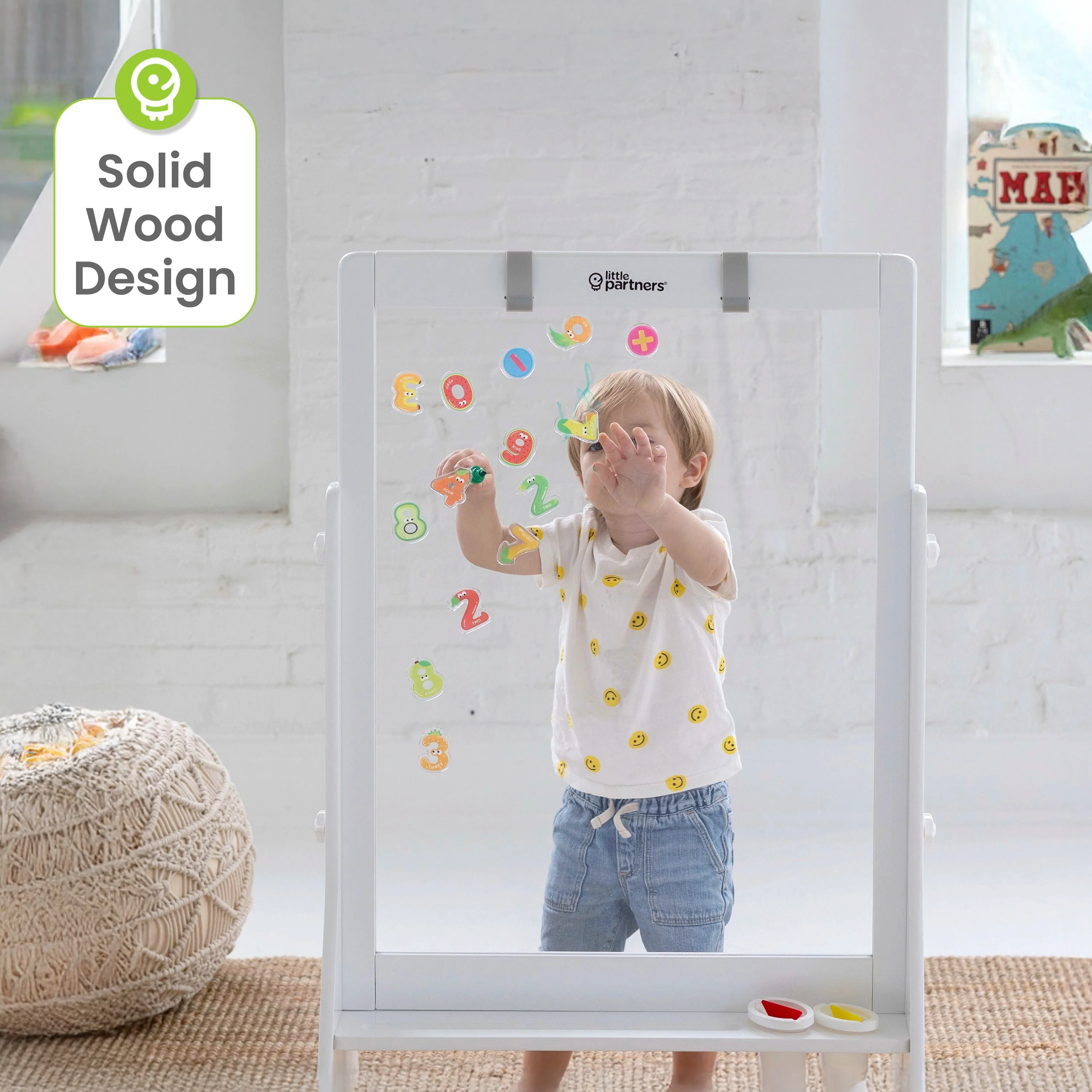 Little Partners Peek-A-Boo Adjustable Height Art Easel - Image 12