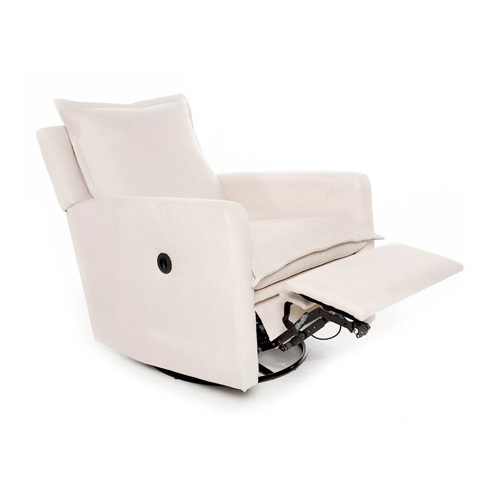 Oilo Flynn Glider w/ Power & USB in HP Ecru - Image 3